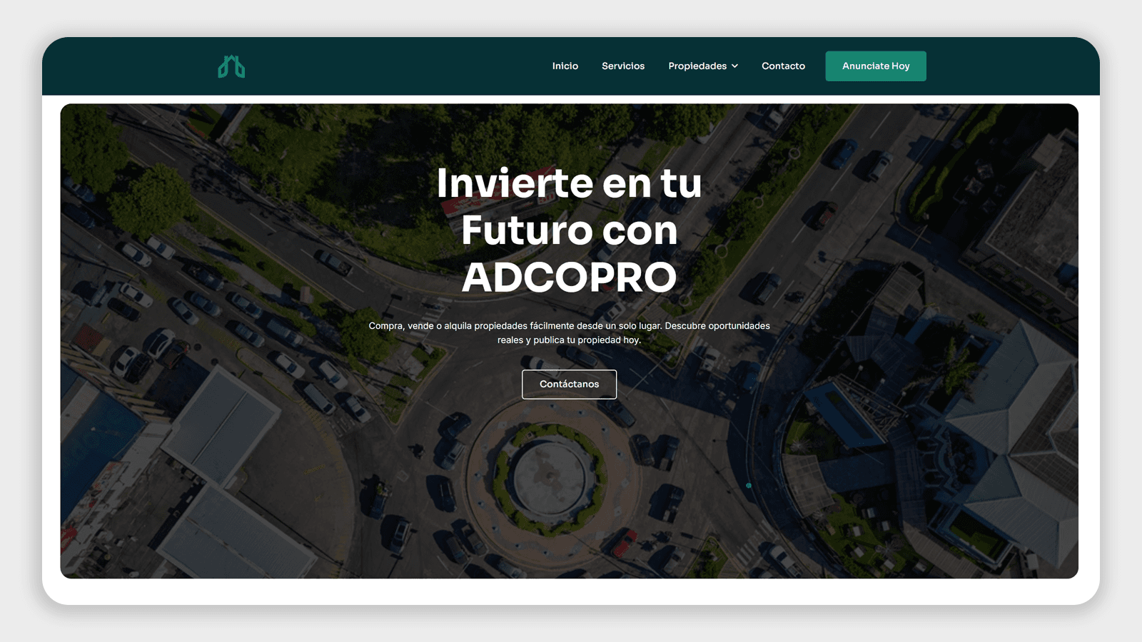Adcopro website view